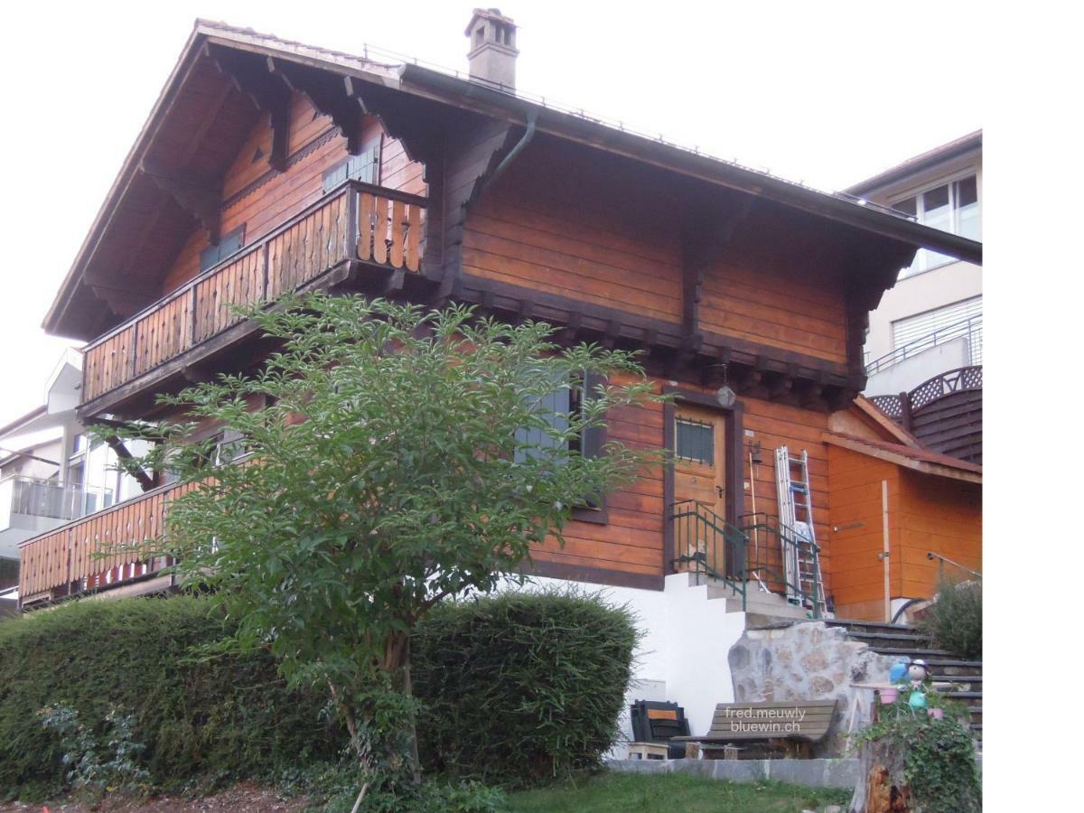 Les échalas I - Appartement avec cuisine et place privée au cœur du Lavaux, Unesco Chexbres Exterior foto